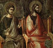 CAVALLINI, Pietro The Last Judgement (detail of the Apostles) fg oil painting